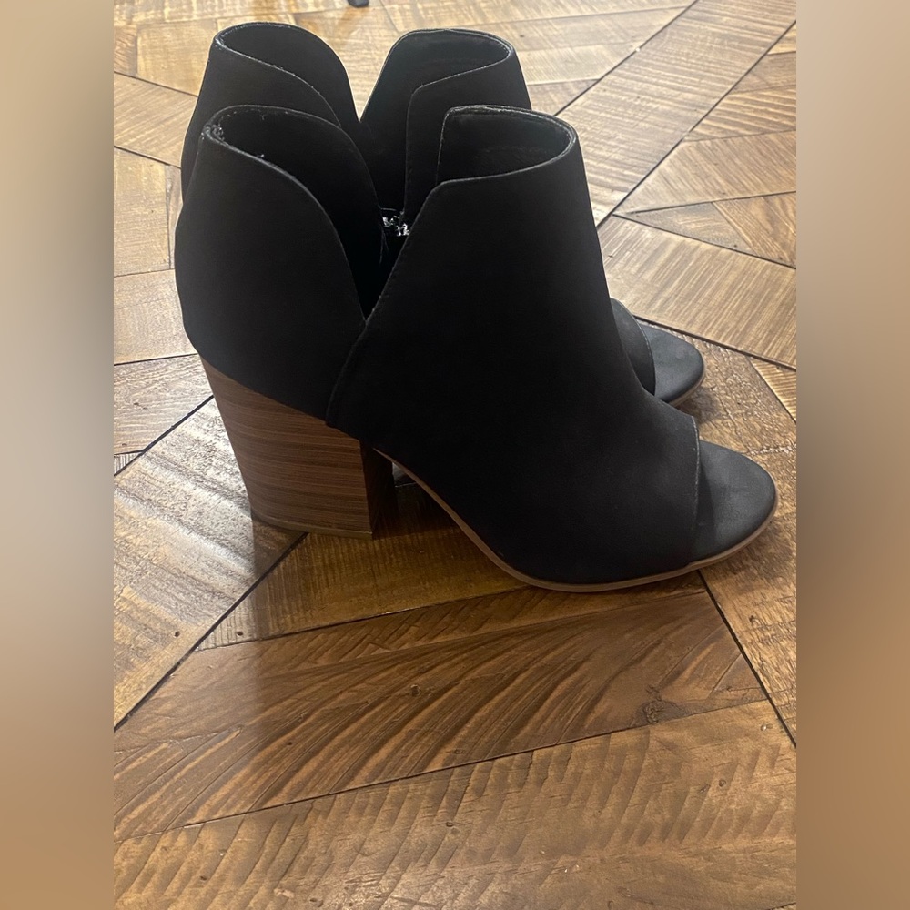SODA Open Toe Bootie
